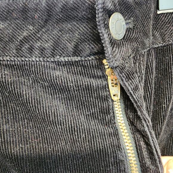 Talbots Curvy Stretch Straight Leg Corduroy Pants Size 24W Black High Rise 44x32 - Picture 8 of 15